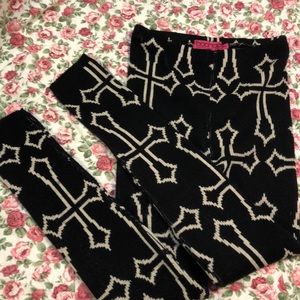 Boohoo Cross design - Knit leggings